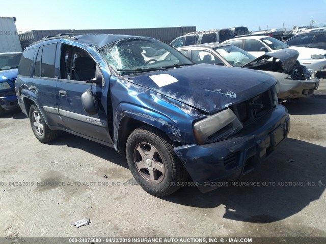 1GNDS13S742324885 - 2004 CHEVROLET TRAILBLAZER LS/LT BLUE photo 1