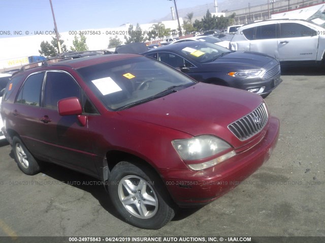 JT6GF10U9X0029181 - 1999 LEXUS RX 300 RED photo 1