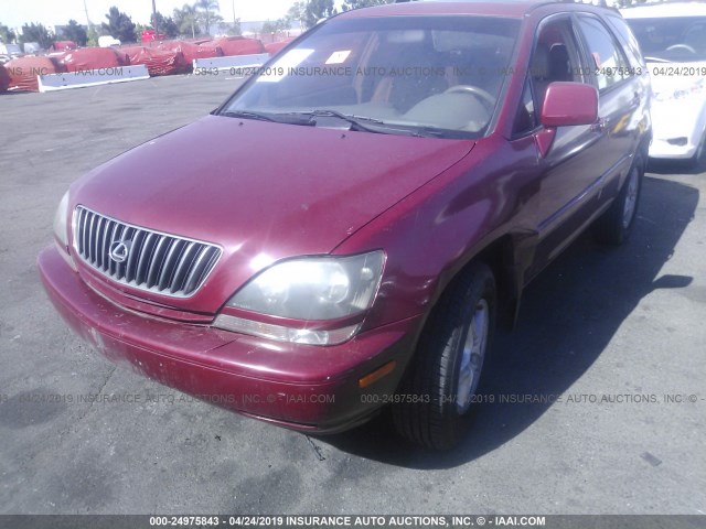 JT6GF10U9X0029181 - 1999 LEXUS RX 300 RED photo 6