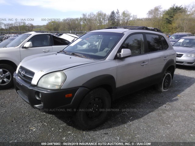 KM8JN72D25U244064 - 2005 HYUNDAI TUCSON GLS/LX SILVER photo 2