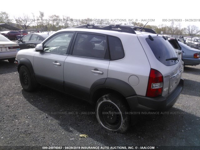 KM8JN72D25U244064 - 2005 HYUNDAI TUCSON GLS/LX SILVER photo 3