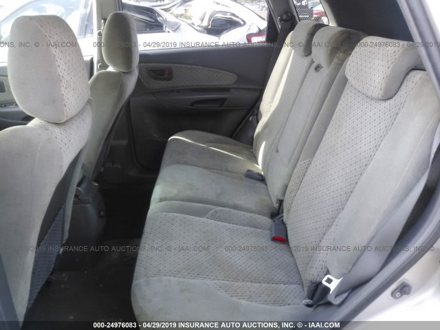 KM8JN72D25U244064 - 2005 HYUNDAI TUCSON GLS/LX SILVER photo 8