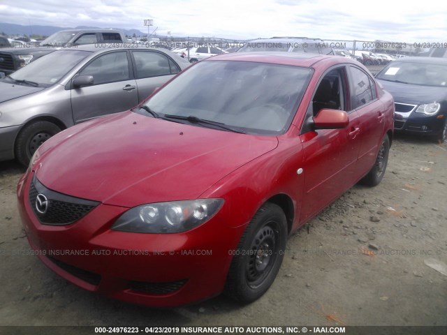 JM1BK32F461479192 - 2006 MAZDA 3 I RED photo 2