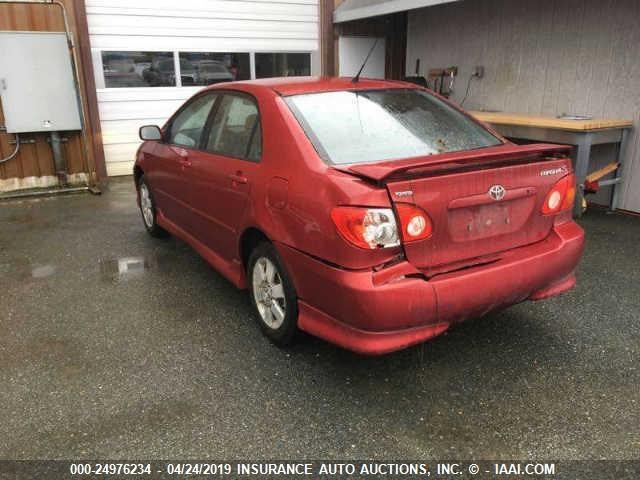 1NXBR32E94Z274638 - 2004 TOYOTA COROLLA CE/LE/S RED photo 3