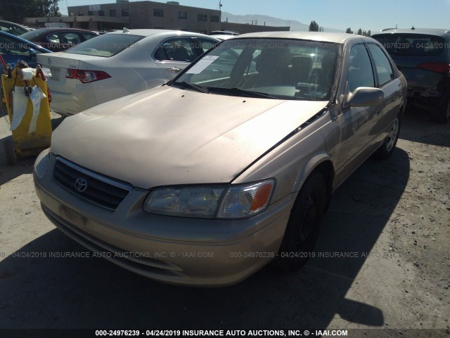 4T1BG22K91U787440 - 2001 TOYOTA CAMRY CE/LE/XLE GOLD photo 2