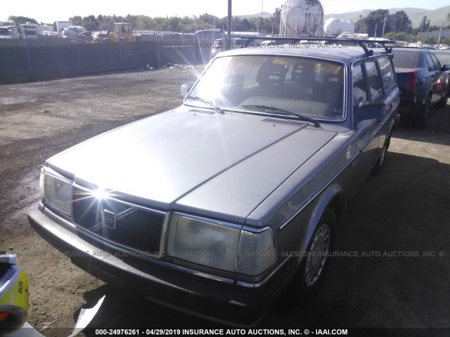 YV1AA8854L1874067 - 1990 VOLVO 240 DL SILVER photo 2