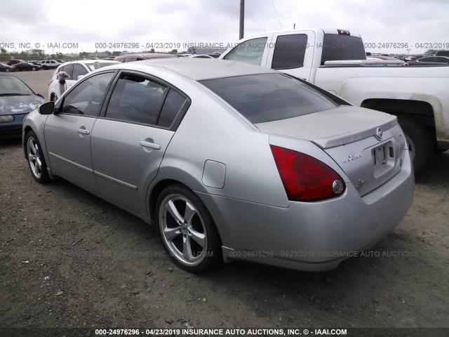 1N4BA41E86C862113 - 2006 NISSAN MAXIMA SE/SL SILVER photo 3