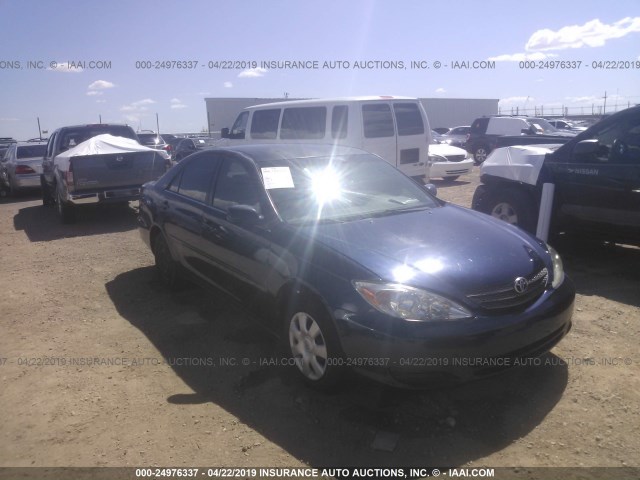 4T1BE32K84U379365 - 2004 TOYOTA CAMRY LE/XLE/SE BLUE photo 1