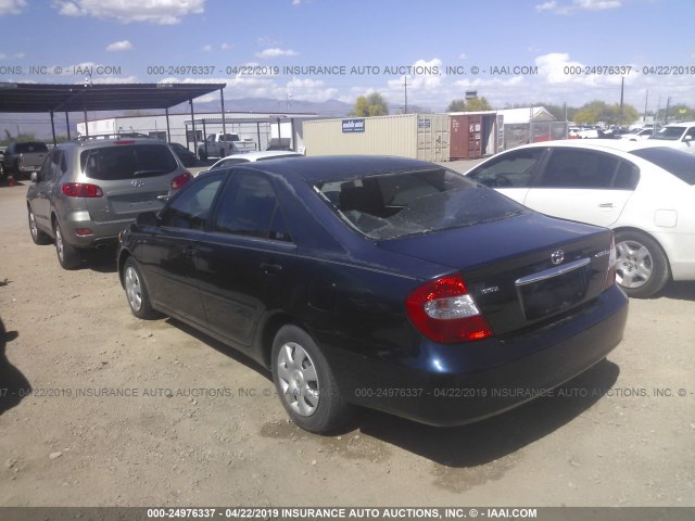 4T1BE32K84U379365 - 2004 TOYOTA CAMRY LE/XLE/SE BLUE photo 3