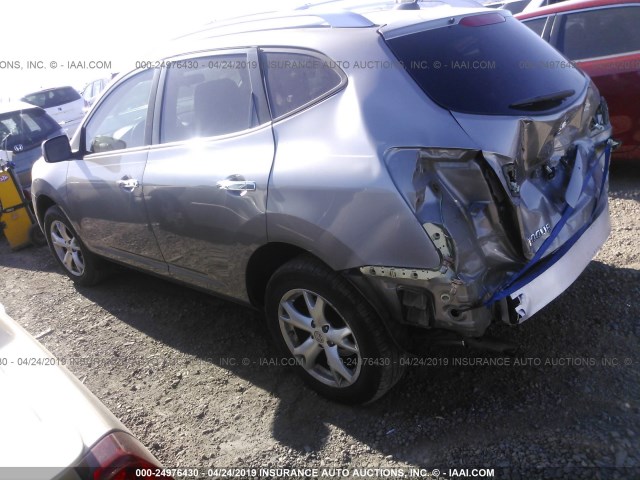 JN8AS5MT8AW006406 - 2010 NISSAN ROGUE S/SL/KROM GRAY photo 3