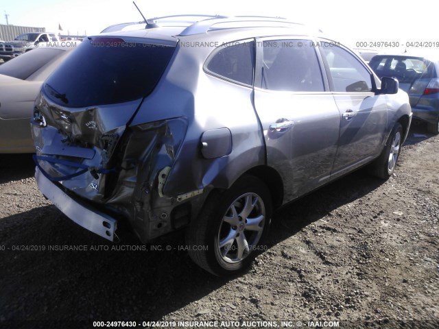 JN8AS5MT8AW006406 - 2010 NISSAN ROGUE S/SL/KROM GRAY photo 4