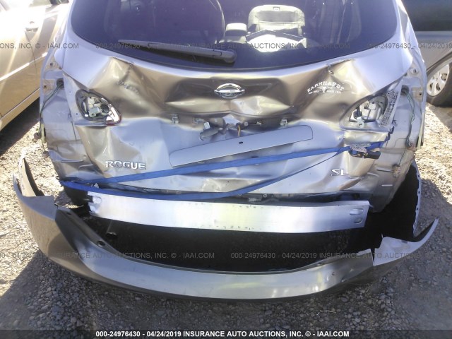 JN8AS5MT8AW006406 - 2010 NISSAN ROGUE S/SL/KROM GRAY photo 6