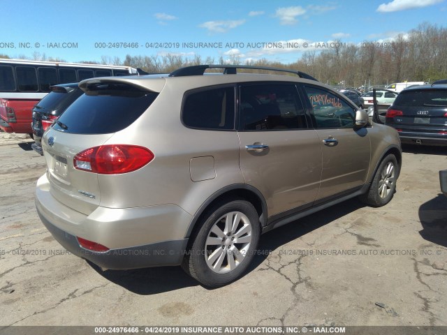 4S4WX90DX84415484 - 2008 SUBARU TRIBECA LIMITED BEIGE photo 4