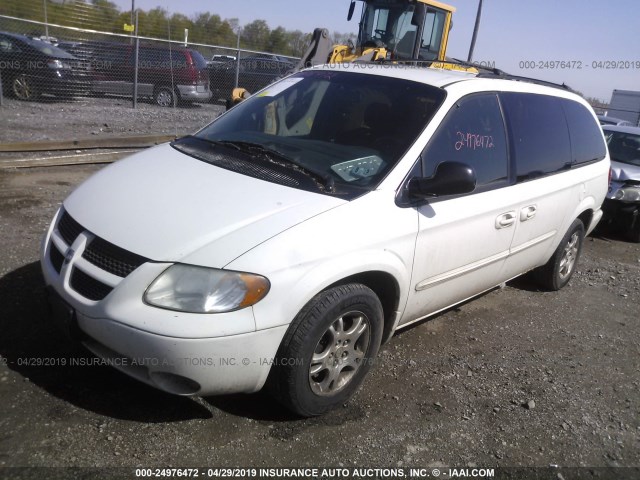 2D4GP44L73R202434 - 2003 DODGE GRAND CARAVAN SPORT WHITE photo 2