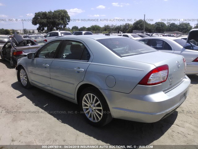 3MEHM08Z27R642254 - 2007 MERCURY MILAN PREMIER Light Blue photo 3