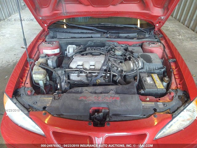 1G2NV52E63C164065 - 2003 PONTIAC GRAND AM GT1 RED photo 10