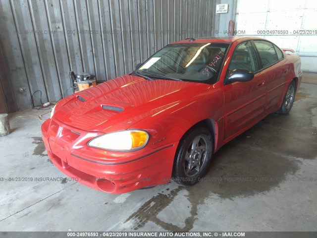 1G2NV52E63C164065 - 2003 PONTIAC GRAND AM GT1 RED photo 2