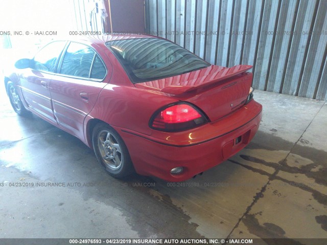 1G2NV52E63C164065 - 2003 PONTIAC GRAND AM GT1 RED photo 3