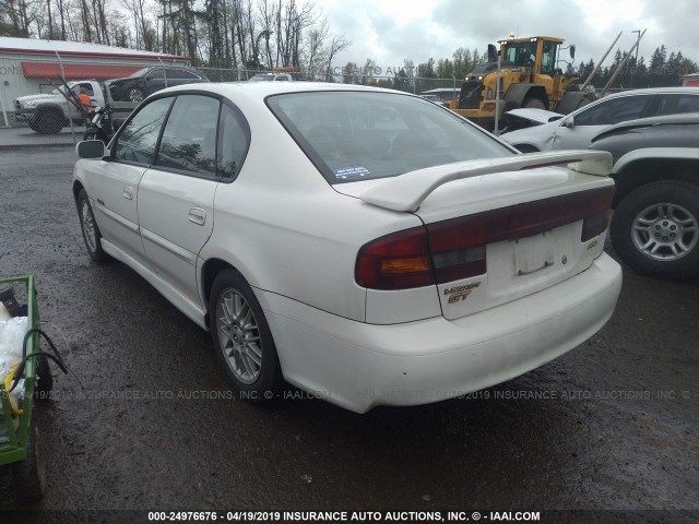 4S3BE6562Y7215442 - 2000 SUBARU LEGACY GT LIMITED WHITE photo 3