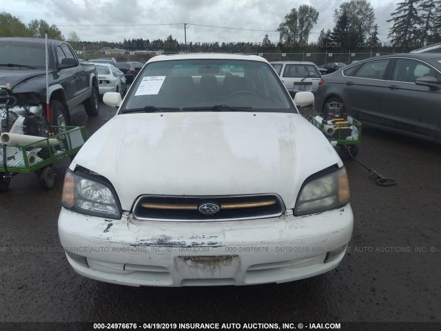 4S3BE6562Y7215442 - 2000 SUBARU LEGACY GT LIMITED WHITE photo 6