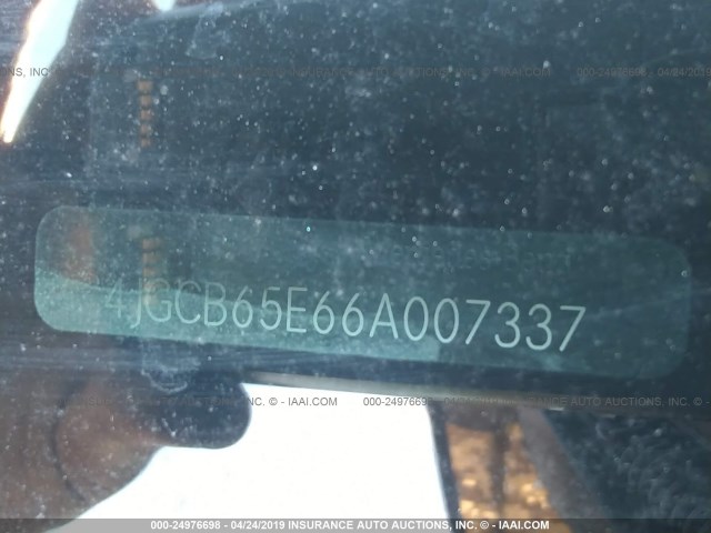 4JGCB65E66A007337 - 2006 MERCEDES-BENZ R 350 Qara foto 9