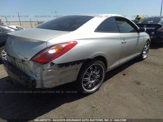 4T1CE38P96U596661 - 2006 TOYOTA CAMRY SOLARA SE/SLE SILVER photo 4