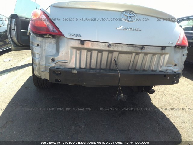 4T1CE38P96U596661 - 2006 TOYOTA CAMRY SOLARA SE/SLE SILVER photo 6