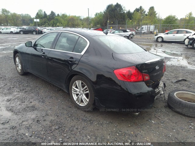 JN1CV6AR3CM976725 - 2012 INFINITI G37 BLACK photo 3