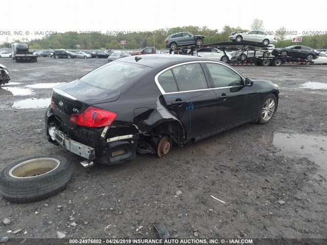 JN1CV6AR3CM976725 - 2012 INFINITI G37 BLACK photo 4