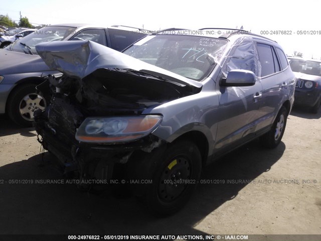 5NMSG13D38H197900 - 2008 HYUNDAI SANTA FE GLS GRAY photo 2