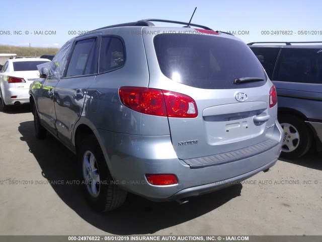 5NMSG13D38H197900 - 2008 HYUNDAI SANTA FE GLS GRAY photo 3