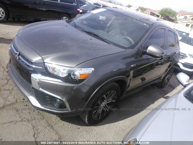 JA4AP3AU8JZ014772 - 2018 MITSUBISHI OUTLANDER SPORT ES/SE BROWN photo 2