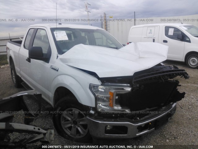 1FTFX1E58JKF95377 - 2018 FORD F150 SUPER CAB WHITE photo 1