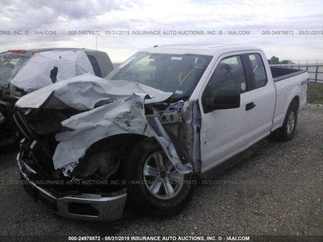 1FTFX1E58JKF95377 - 2018 FORD F150 SUPER CAB WHITE photo 2