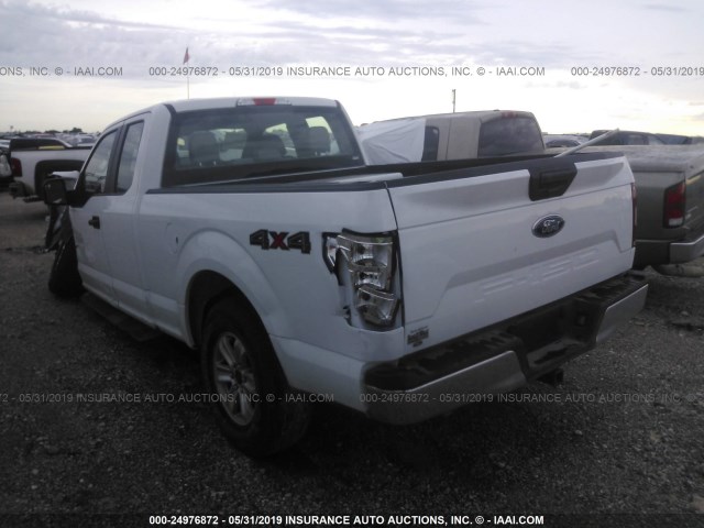 1FTFX1E58JKF95377 - 2018 FORD F150 SUPER CAB WHITE photo 3