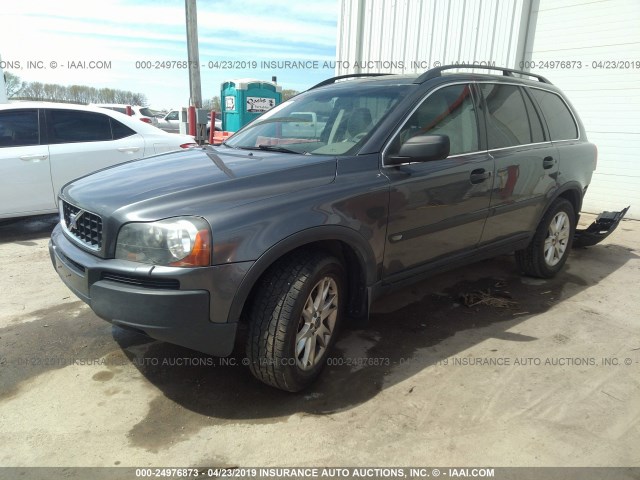 YV1CZ911451160599 - 2005 VOLVO XC90 T6 GRAY photo 2