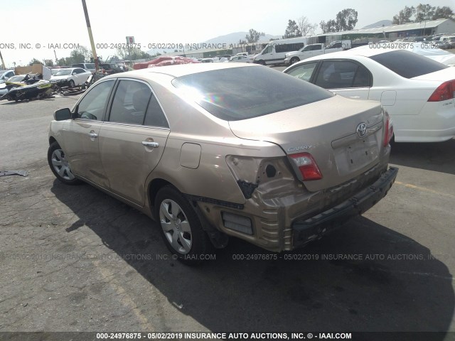4T1BE46K98U220523 - 2008 TOYOTA CAMRY CE/LE/XLE/SE GOLD photo 3