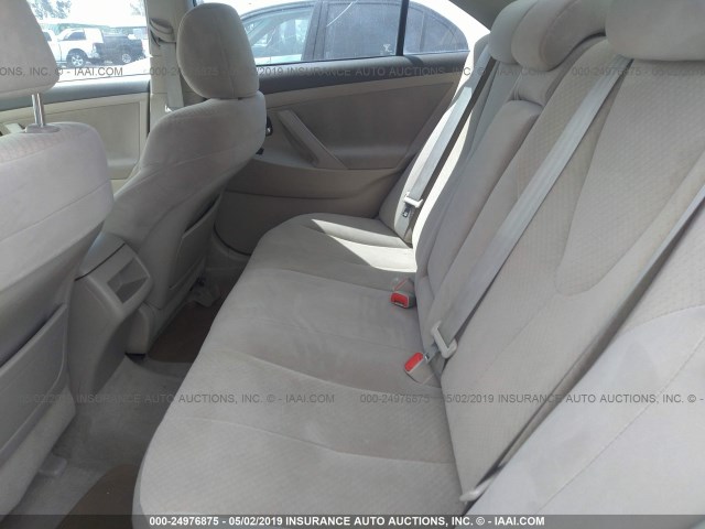 4T1BE46K98U220523 - 2008 TOYOTA CAMRY CE/LE/XLE/SE GOLD photo 8