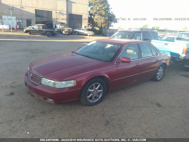 1G6KY5499XU915961 - 1999 CADILLAC SEVILLE STS RED photo 2