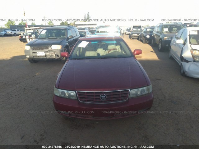 1G6KY5499XU915961 - 1999 CADILLAC SEVILLE STS RED photo 6
