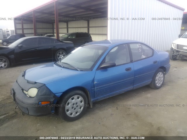 1B3ES47C1WD709871 - 1998 DODGE NEON HIGHLINE/SPORT/LE BLUE photo 2