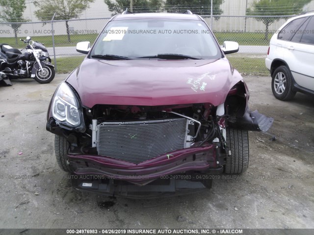 2GNALDEKXH6100288 - 2017 CHEVROLET EQUINOX PREMIER RED photo 6