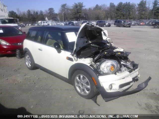 WMWML335X9TX33392 - 2009 MINI COOPER CLUBMAN WHITE photo 1