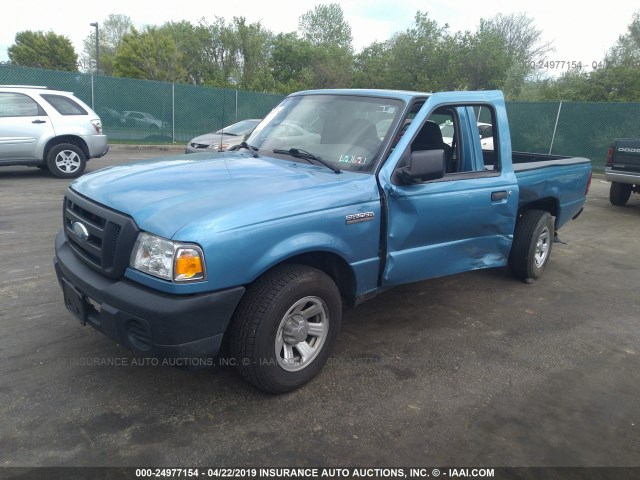 1FTYR10E28PB00145 - 2008 FORD RANGER Light Blue photo 2