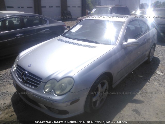 WDBTJ75J23F061287 - 2003 MERCEDES-BENZ CLK 500 SILVER photo 2