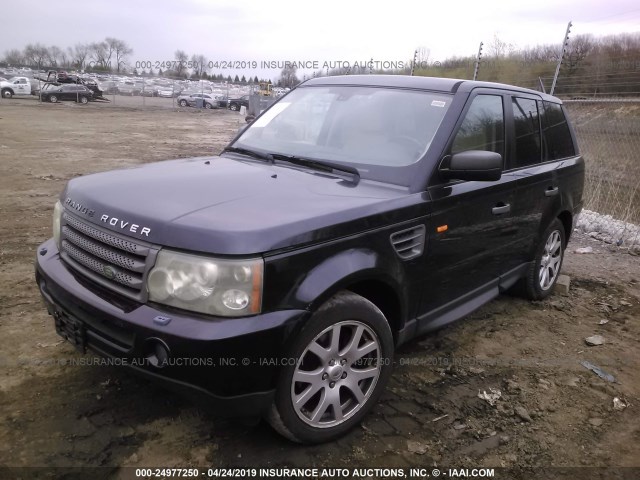 SALSK25487A993755 - 2007 LAND ROVER RANGE ROVER SPORT HSE BLUE photo 2