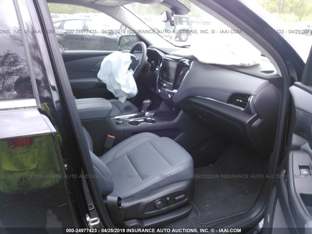 1GNEVKKW0KJ132362 - 2019 CHEVROLET TRAVERSE PREMIER BLACK photo 5