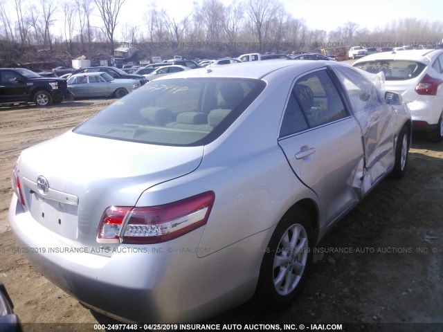 4T1BK3EK2BU622492 - 2011 TOYOTA CAMRY SE/LE/XLE 银色 照片 4