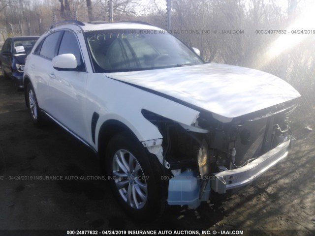 JN8CS1MW1DM170950 - 2013 INFINITI FX37 WHITE photo 1