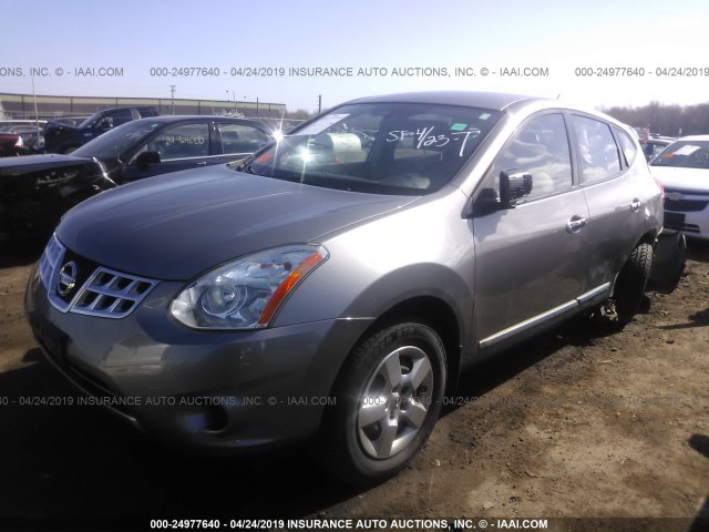 JN8AS5MV0DW125041 - 2013 NISSAN ROGUE S/SV SILVER photo 2